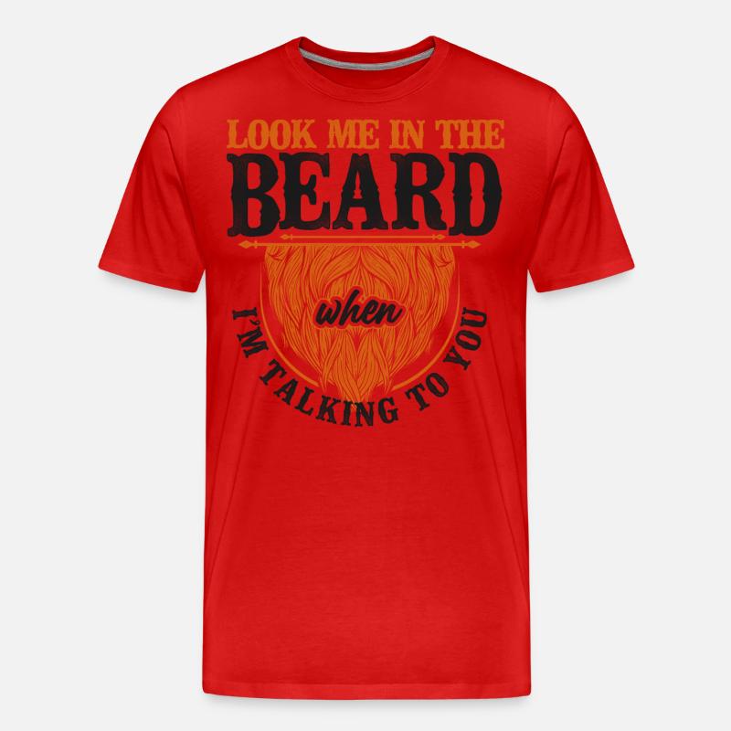Beard Lover Bearded Man Ginger - Männer Premium Bio T-Shirt - Rot