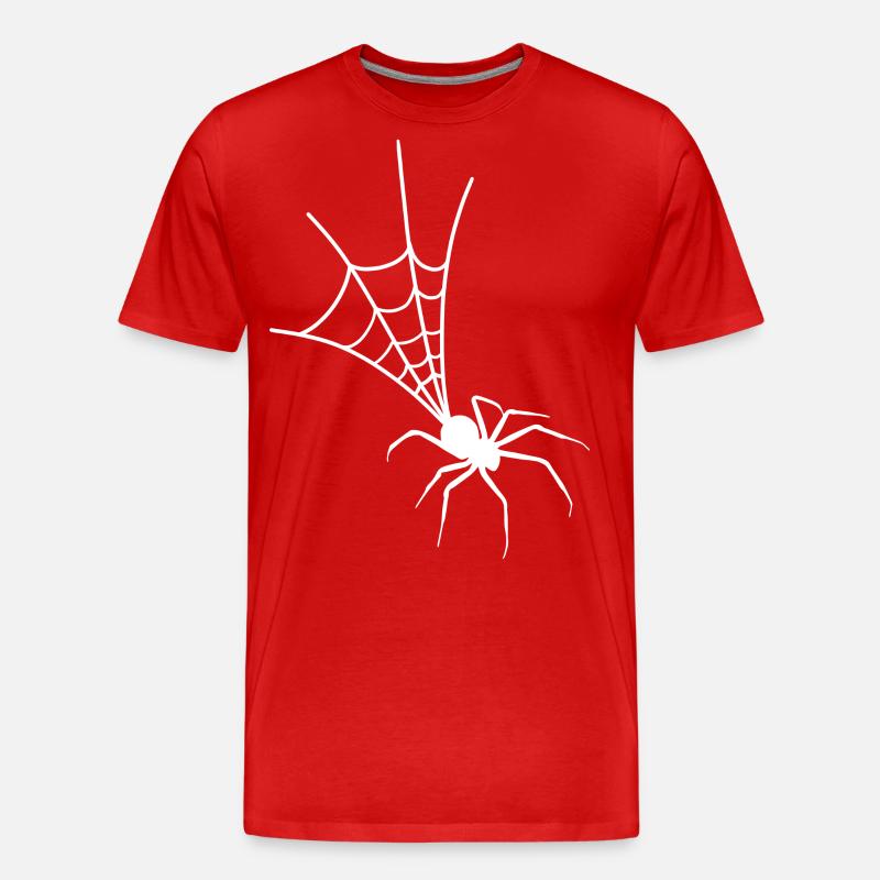 Spinne - Männer Premium Bio T-Shirt - Rot