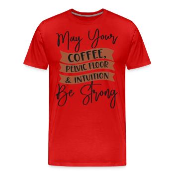 LD Labour And Delivery Nurse - Men's Premium Organic T-Shirt - red - Front - Damien (186cm)