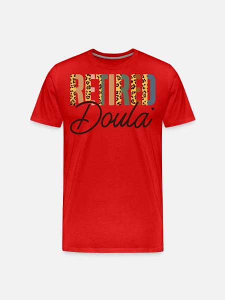 Doula Birth Worker Retirement - Men's Premium Organic T-Shirt - red