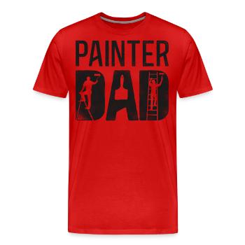House Painter Decorator Painter - Männer Premium Bio T-Shirt - Rot - Vorne - Damien (186cm)