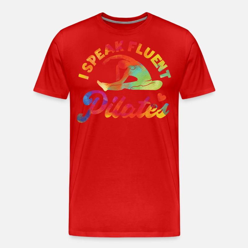 Pilates Instructor Teacher - Männer Premium Bio T-Shirt - Rot