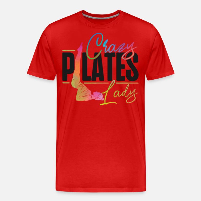 Pilates Instructor Teacher - Männer Premium Bio T-Shirt - Rot