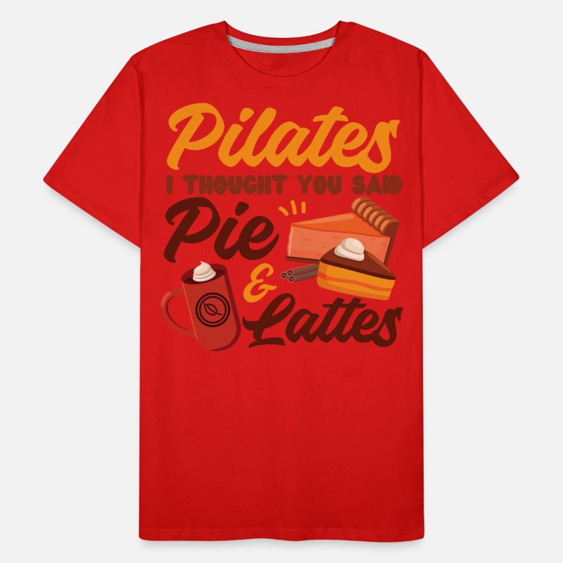 Pilates Instructeur Professeur Jeu de mots T-shirt bio Premium Homme