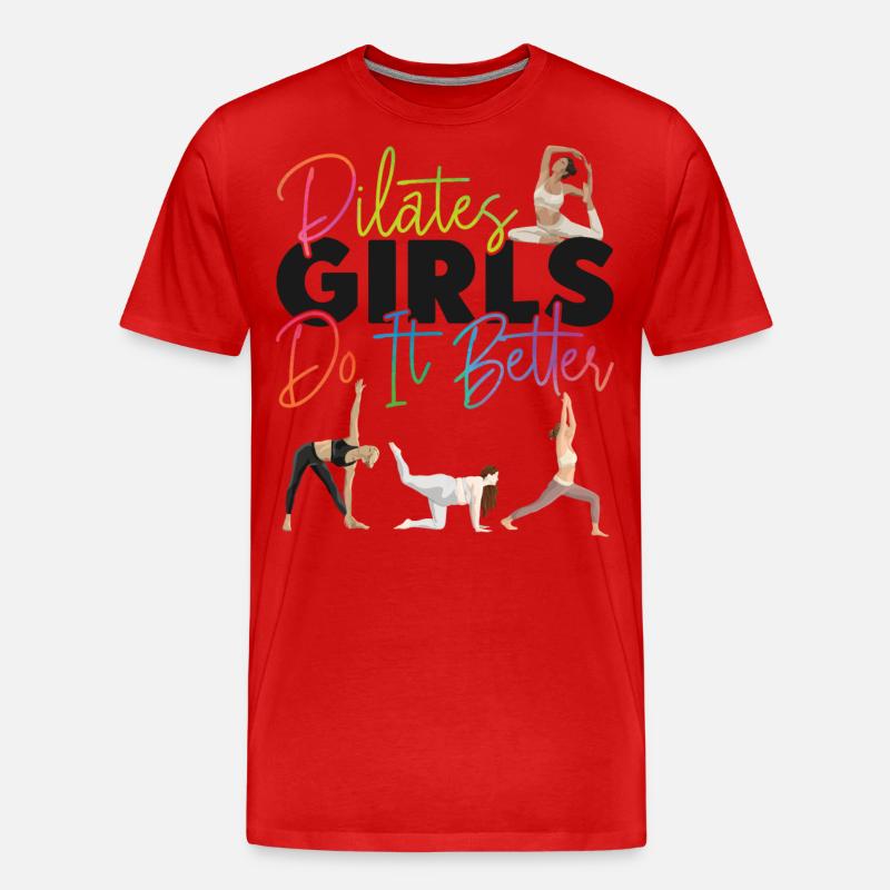 Instructeur de Pilates Professeur de Pilates - T-shirt bio Premium Homme - rouge