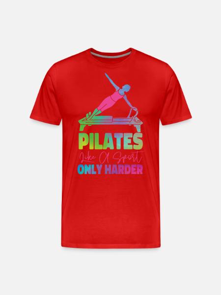 Pilates Instructor Teacher - Men's Premium Organic T-Shirt - red