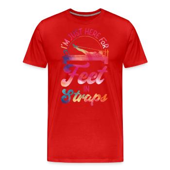 Pilates Instructor Teacher - Männer Premium Bio T-Shirt - Rot - Vorne - Damien (186cm)
