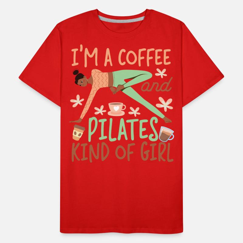 Instructeur de Pilates Professeur Café T-shirt bio Premium Homme