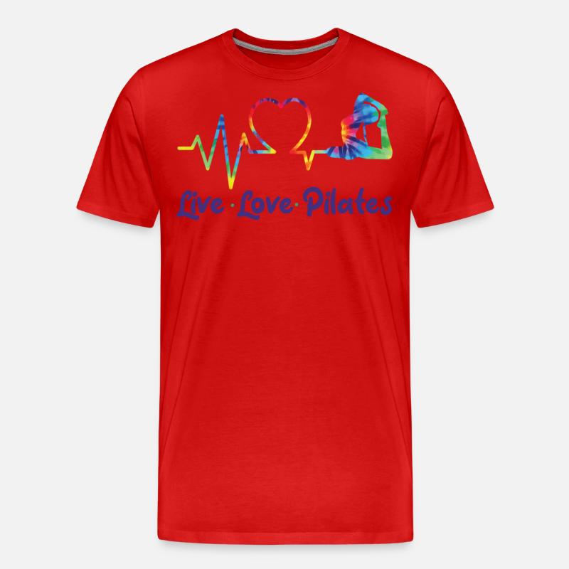 Pilates Instructor Teacher - Männer Premium Bio T-Shirt - Rot