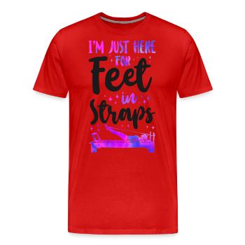 Pilates Instructor Teacher I'm - Männer Premium Bio T-Shirt - Rot - Vorne - Damien (186cm)