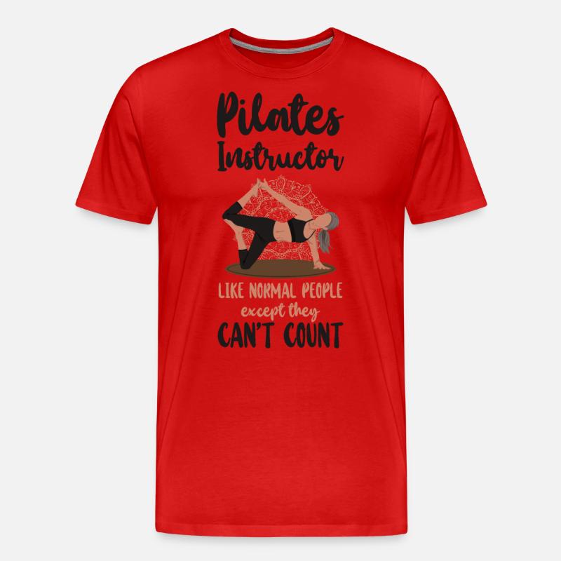 Instructeur de Pilates Professeur de Pilates - T-shirt bio Premium Homme - rouge