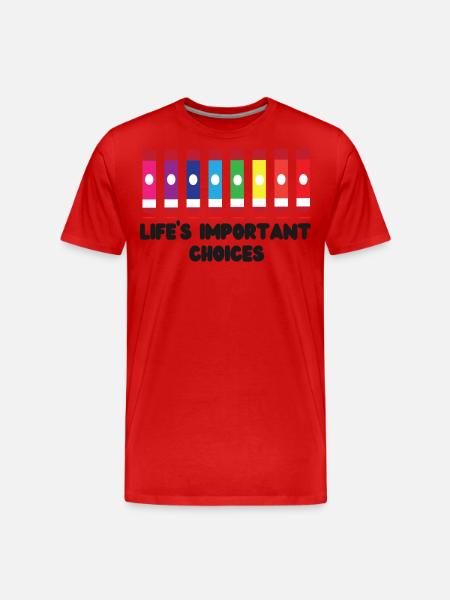 Bingo Player Life's Important - Men's Premium Organic T-Shirt - red
