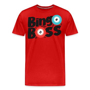Bingo Player Bingo - Men's Premium Organic T-Shirt - red - Front - Damien (186cm)