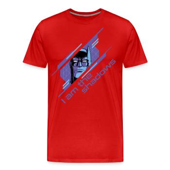 Batman I Am The Shadows - Men's Premium Organic T-Shirt - red - Front - Damien (186cm)