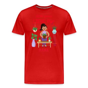 All my love for mom - Men's Premium Organic T-Shirt - red - Front - Damien (186cm)