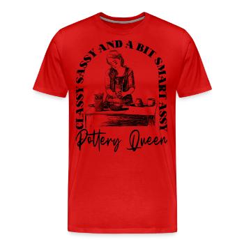 Pottery Ceramics Artist Classy - Men's Premium Organic T-Shirt - red - Front - Damien (186cm)