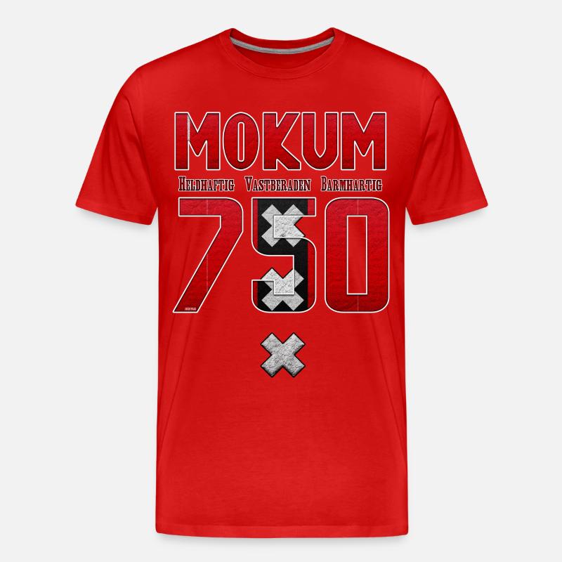 Amsterdam 750 HVB - Maglietta ecologica premium da uomo - rosso