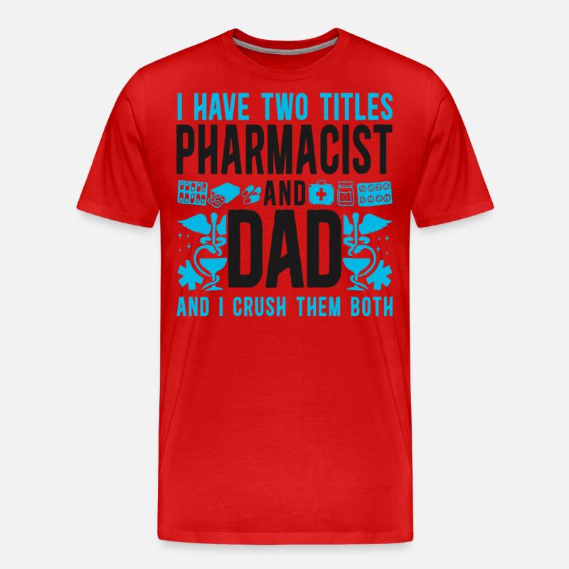 Pharmacy Tech Technician - Männer Premium Bio T-Shirt - Rot