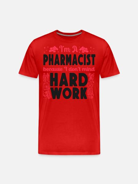 Pharmacy Tech Technician - Männer Premium Bio T-Shirt - Rot
