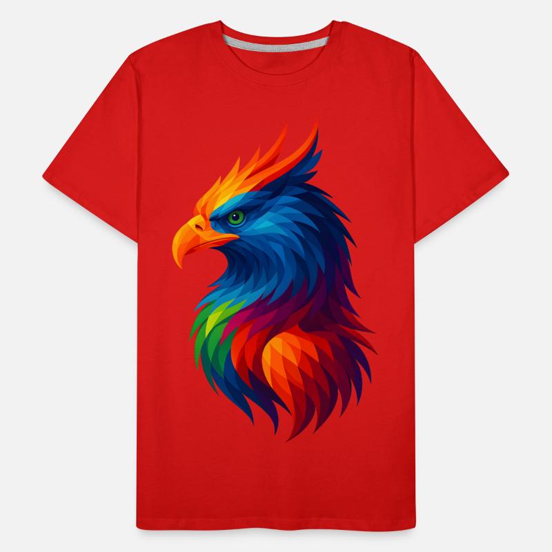 WPAP Stil Polygon Tiere - Greiff Männer Premium Bio T-Shirt