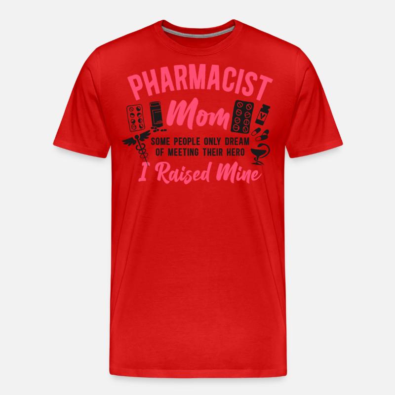 Pharmacy Tech Technician - Men's Premium Organic T-Shirt - red