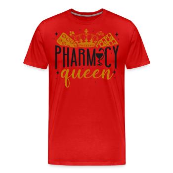 Technicien en pharmacie - T-shirt bio Premium Homme - rouge - Devant - Damien (186cm)