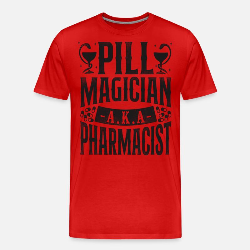 Pharmacy Tech Technician - Männer Premium Bio T-Shirt - Rot