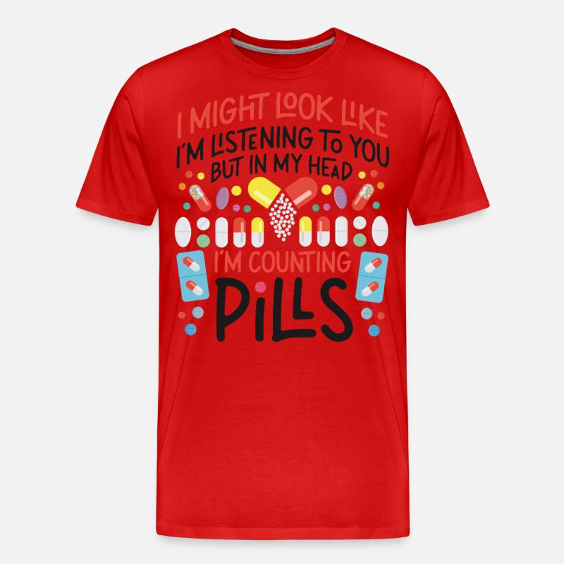 Pharmacy Tech Technician - Männer Premium Bio T-Shirt - Rot