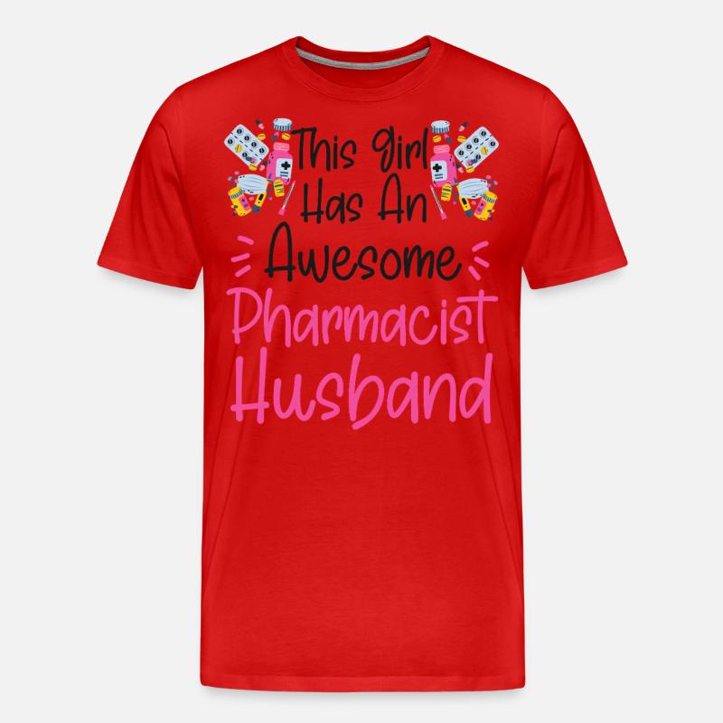 Pharmacy Tech Technician - Männer Premium Bio T-Shirt - Rot