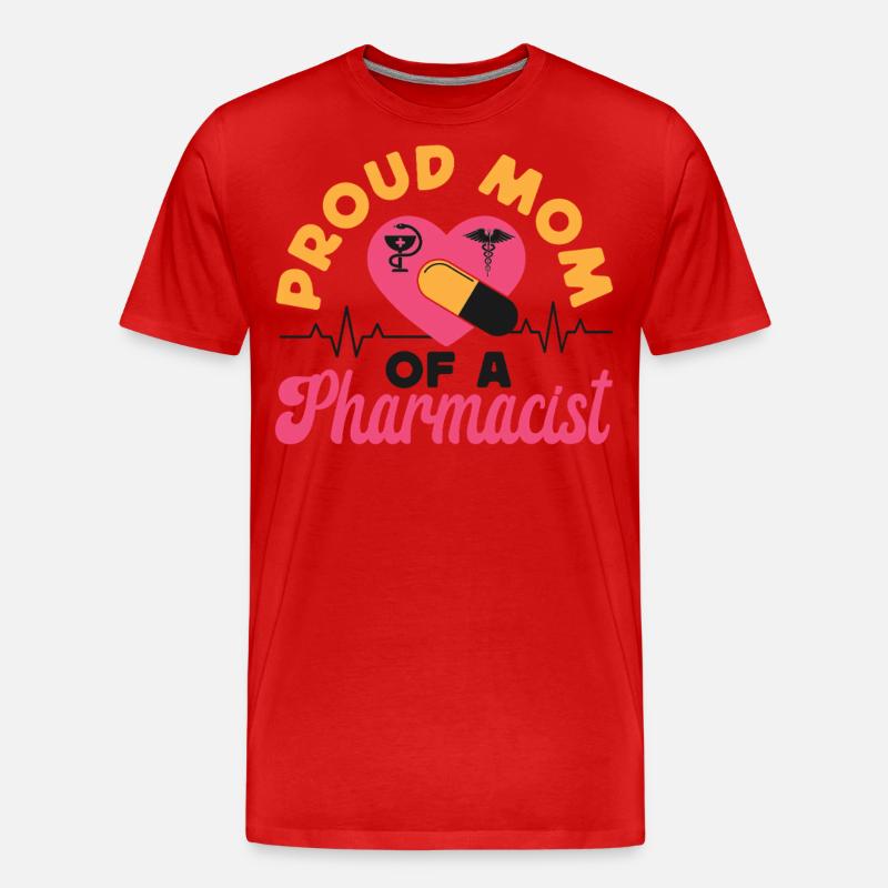 Pharmacy Tech Technician - Men's Premium Organic T-Shirt - red