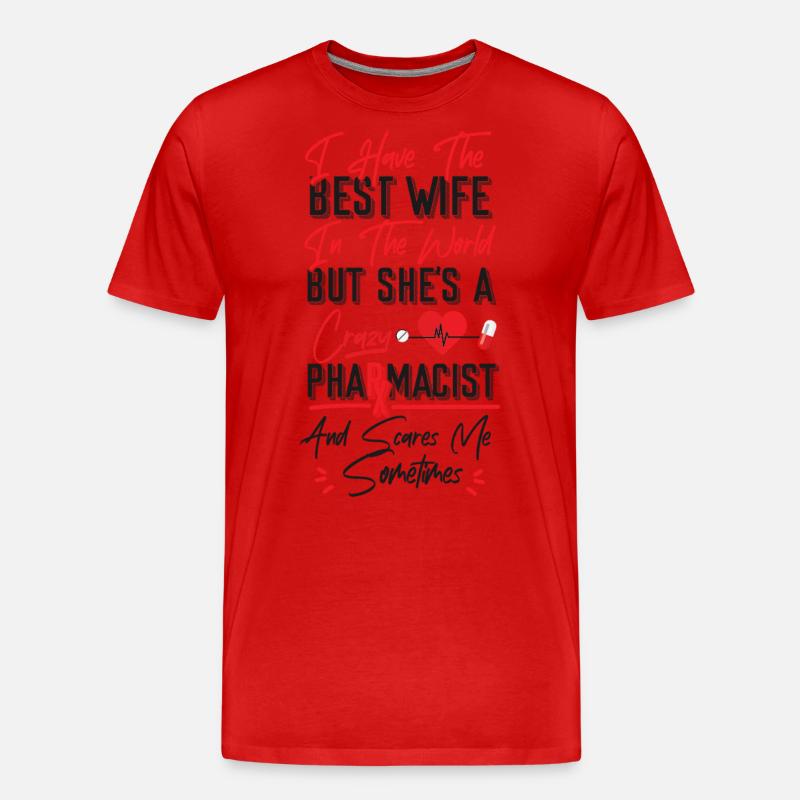 Pharmacy Tech Technician - Männer Premium Bio T-Shirt - Rot