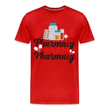 Pharmacy Tech Technician - Männer Premium Bio T-Shirt - Rot - Vorne - Damien (186cm)
