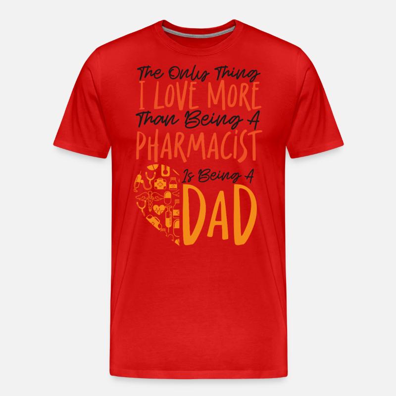 Pharmacy Tech Technician - Männer Premium Bio T-Shirt - Rot