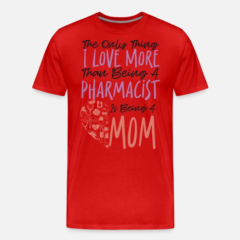 Pharmacy Tech Technician - Männer Premium Bio T-Shirt - Rot