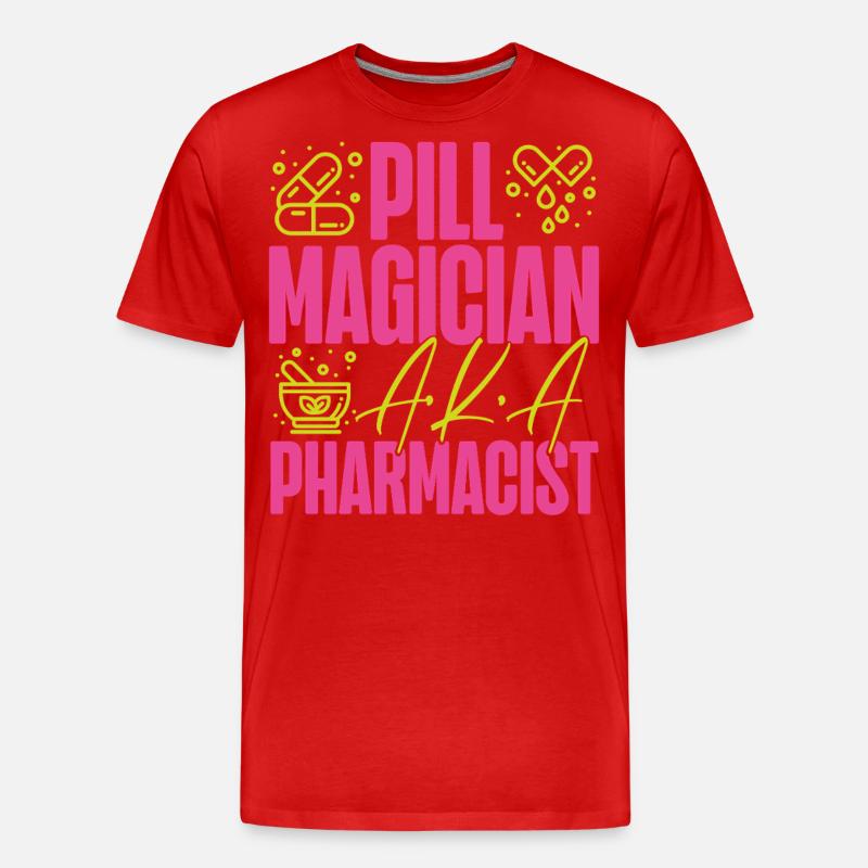 Pharmacy Tech Technician - Männer Premium Bio T-Shirt - Rot