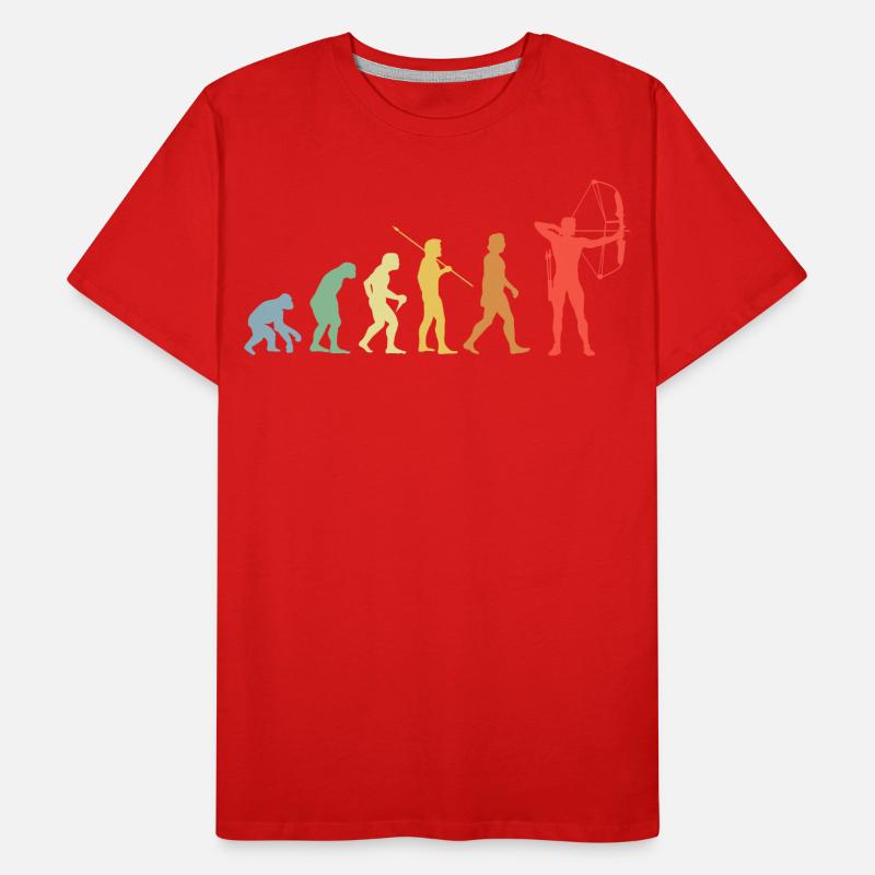 Bow Evolution Archer rétro-tir à l’arc T-shirt bio Premium Homme