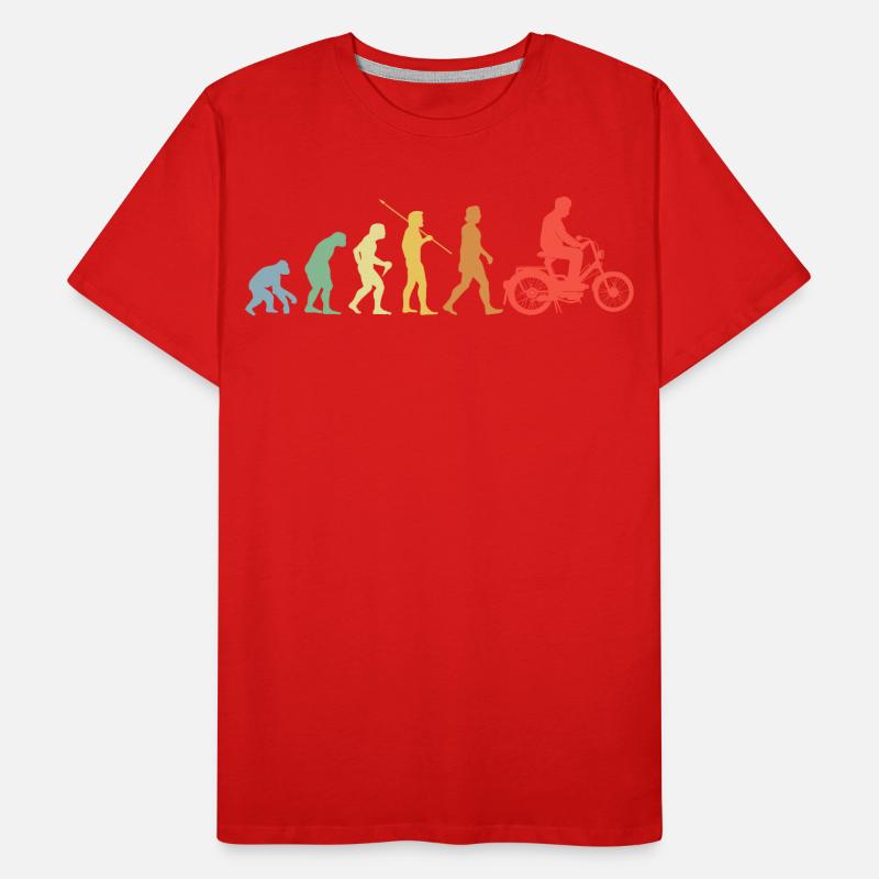 Cyclomoteur Evolution Rétro Cyclomoteur Cyclomoteur Rider T-shirt bio Premium Homme