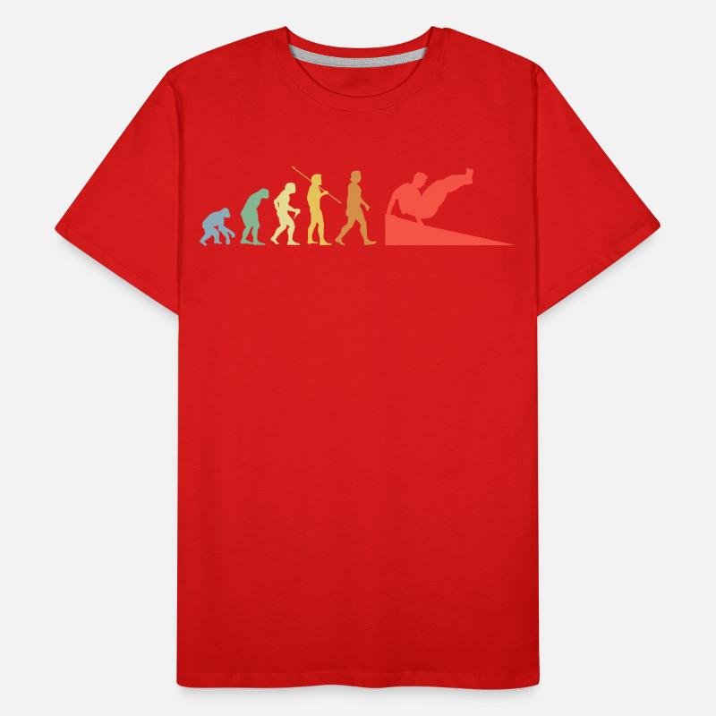 Parkour Evolution Retro Freerunning Traceur T-shirt bio Premium Homme