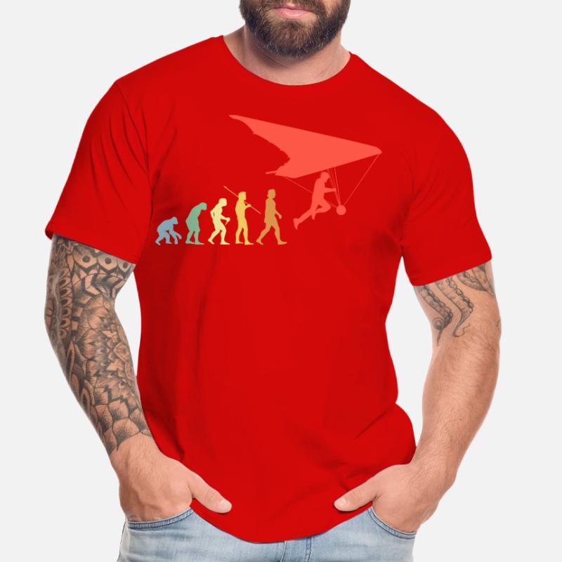Paragleiten Evolution Retro Paragleiter Geschenk Männer Premium Bio T-Shirt