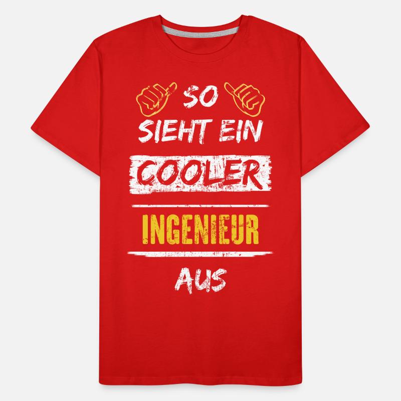 So Sieht Ein Cooler Ingenieur Aus Arbeitsshirt Männer Premium Bio T-Shirt
