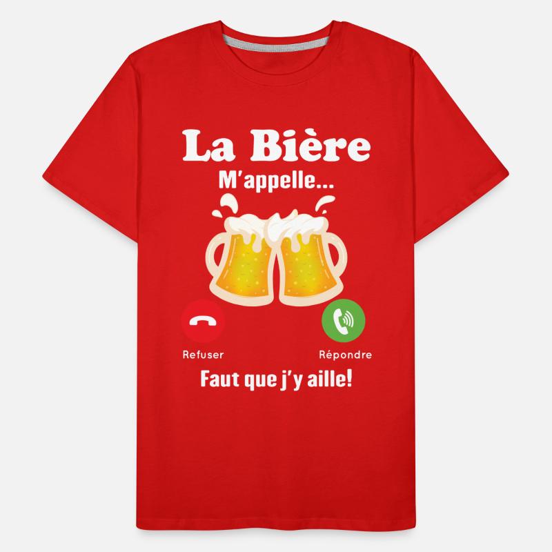 La Bière m'appelle T-shirt bio Premium Homme