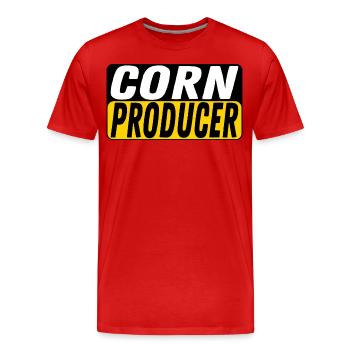 Producteur de maïs Cultivateur de maïs Producteur Cultivateur - T-shirt bio Premium Homme - rouge - Devant - Damien (186cm)
