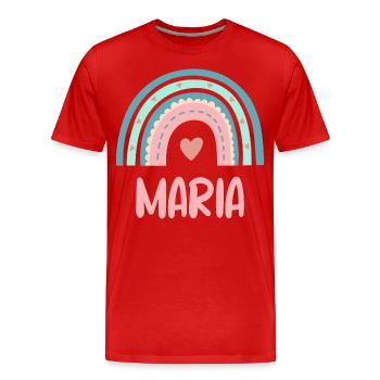 Maria Nom Rainbow Baby - T-shirt bio Premium Homme - rouge - Devant - Damien (186cm)