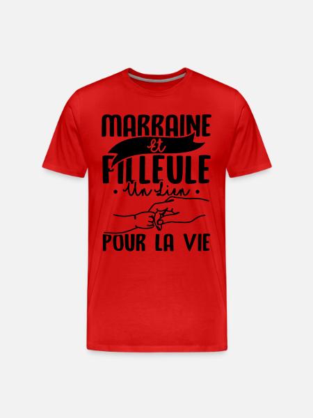 Marraine et filleule - T-shirt bio Premium Homme - rouge