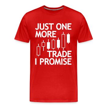 Trader Trading Forex Stock Trading Exchange Trading - Men's Premium Organic T-Shirt - red - Front - Damien (186cm)