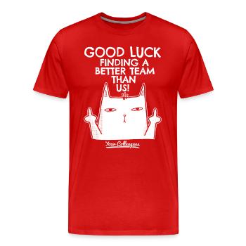 Job Change New Job Farewell Farewell Gift - Men's Premium Organic T-Shirt - red - Front - Damien (186cm)