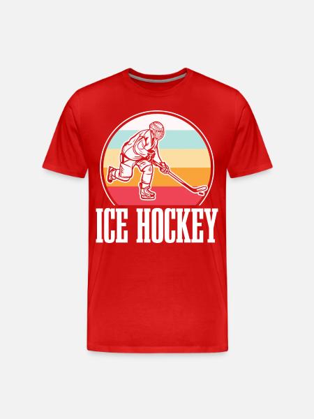 Eishockey - Men's Premium Organic T-Shirt - red