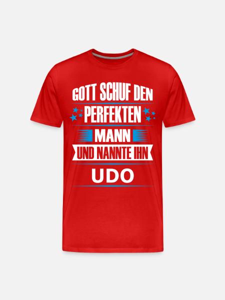 UDO - Männer Premium Bio T-Shirt - Rot