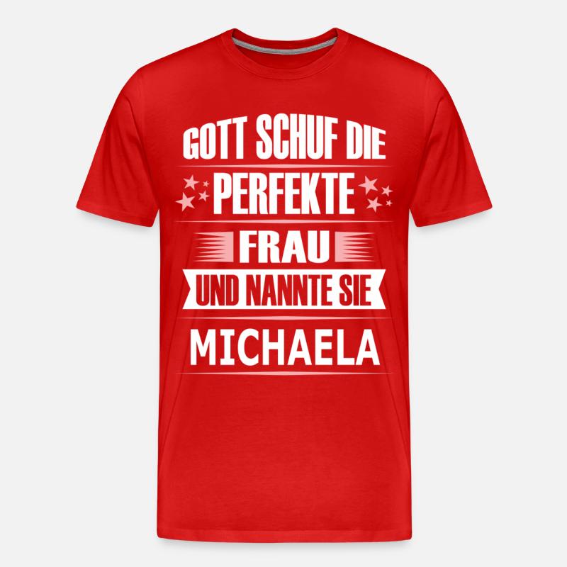 MICHAELA - Männer Premium Bio T-Shirt - Rot