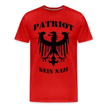 Patriot - Männer Premium Bio T-Shirt - Rot - Vorne - Damien (186cm)